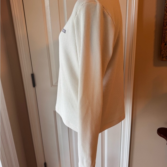 Women’s Fig Cream  Long Sleeve Waffle Thermal Top - Picture 7 of 12